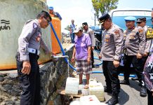 El Nino Melanda, Polres Tomohon Kirim 10 Ribu Liter Air