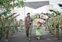 Mayjen Anggit Exton Pimpin Kodam XIII/Merdeka, Prajurit Jaya Sakti Sambut Meriah